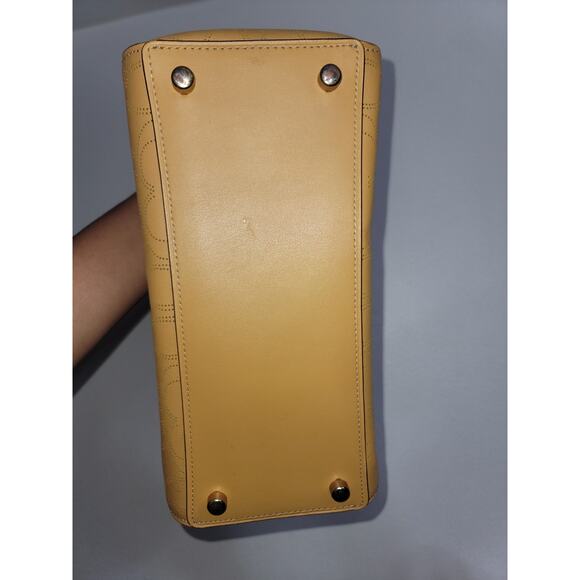 Coach Rowan Satchel in Signature Leather — Yellow with Gold Hardware 💛 - Picture 4 of 8